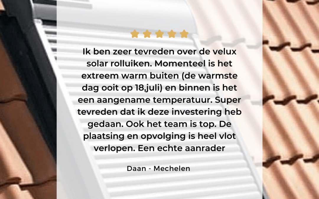 Velux rolluiken op zonne-energie | Mechelen